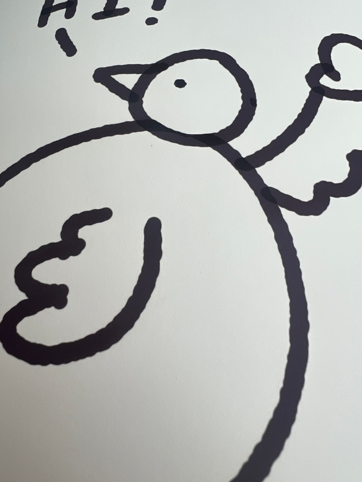 Bird Says Hi 8 x 10” Wall Art Print
