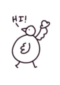 Bird Says Hi 8 x 10” Wall Art Print